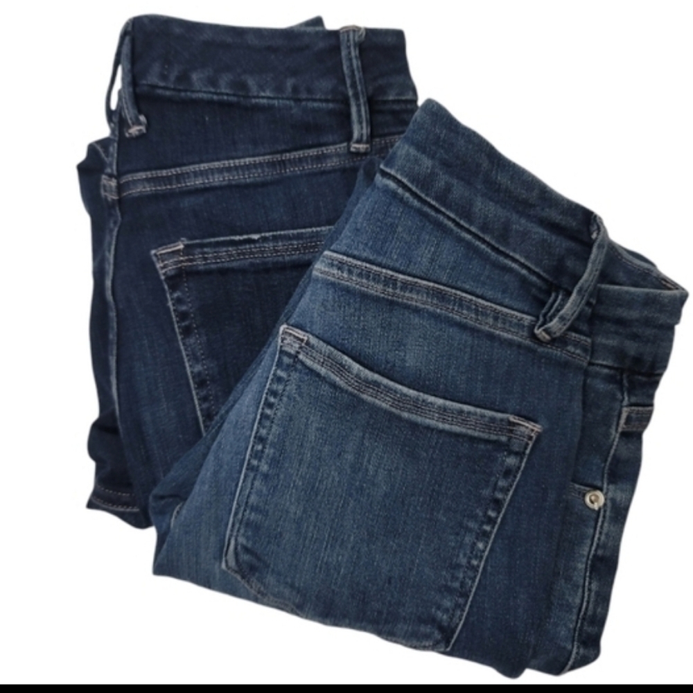 Good American Dark DenimSkinny Leg Jeans Size 0/25 2 Pairs